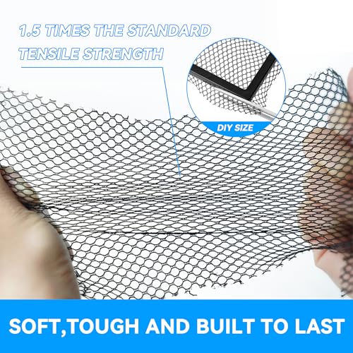 Fish Tank Lid Magnetic Aquarium Lid DIY Size Fish Tank Cover Anti-Jumping Net Soft and Strong Mesh Protect Fish Jumping Out Easy Installation Washable (Gray, 28''x16'' Fit for ≤20 Gallon) - size: 28''x16'' Fit for ≤20 gallon