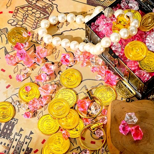 Syhood 570 Pcs 5 Sizes Pink and Clear Fake Crushed Ice Rocks Plastic Gemstones Acrylic Crystal Gems Diamonds for DIY Craft Vase Fillers Fish Tank Makeup Brush Centerpieces Wedding Decor - color: Pink