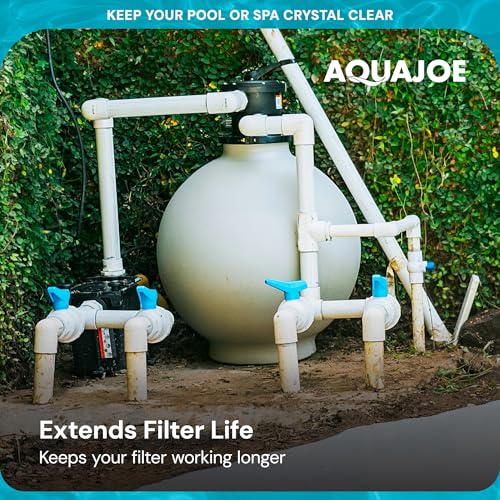 Aqua Joe Premium Pool & Spa Filter Sand, Natural Silica, 50 Lb Bag - Above Ground & Inground Swimming Pool System Accessory - Care, Cleaning & Maintenance, FLTSAND50