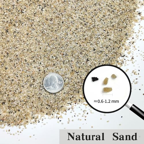 FANTIAN 10 lbs Aquarium Sand, 0.6-1.2 mm Aquarium Substrate for Freshwater Fish Tank. Decorative River Rocks Gravel for Fish Tank, Plants Potted, Fire Pits, Candle, Vase and Crafts - color: Mixed, size: 10 LB