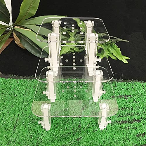 Protein Skimmer Stand, Clear Protein Separator Bracket Adjustable Height Acrylic Protein Skimmer Bracket Heightening Accessories for Aquarium Fish Tank - size: Small
