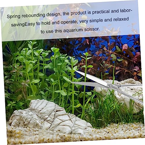 Stainless Steel Aquarium Scissor Plant Scissors for Floating Plants Easy Cleaning Tool for Fish Tanks