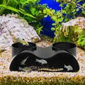 Aquarium Underground Tunnel Cave Fish & Shrimp Under Gravel Tunnel Aquarium Cave Hideout Shrimp and Fish Hiding Caves Shrimps Hideout(Size:Double Holes) - size: Double holes