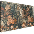 Boho Aesthetic Desk Mat Wildflowers Large Mouse Pad Gaming Pad, XXL Keyboard Mat Full Desktop Women Office Desk Accessories with Stitched Edges Anti-Slip Funny Deskpad, 31.5 X 15.8 in - color: Aesthetic Dark Plants