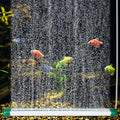 hygger 13.9Inch Aquarium Bubble Bar, Double Row Fine Mist Air Bubble Curtain Wall, Quiet Dissolved Oxygen Diffuser Air Stone, Self-Sinking Design Fish Tank Bubbler for Freshwater Saltwater Hydroponics - size: 13.9Inch
