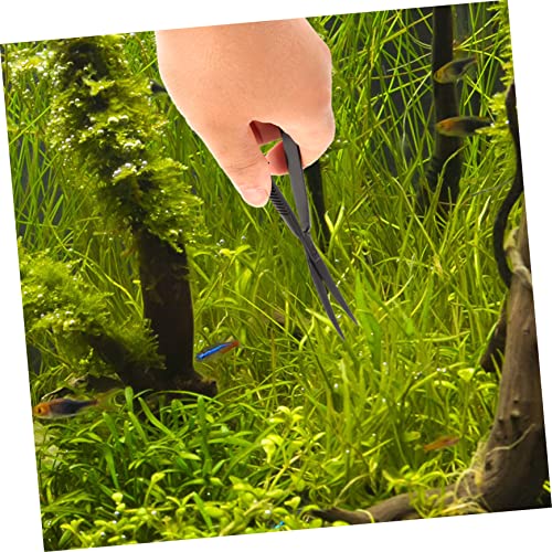 Aquarium Trimming Scissors Aquascaping Tool for Easy Plant Care Fish Tanks Curved Design for Precision Trimming and Pruning of Aquatic Plants