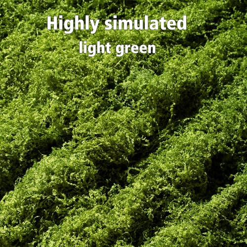 Artificial Moss mat, Green, 39.37 x 39.37 inches (Light Green), Waterproof Indoor and Outdoor Decorative Moss mat, Fake Moss wall Decorative Flower Decoration for Craftsmanship - color: Light Green