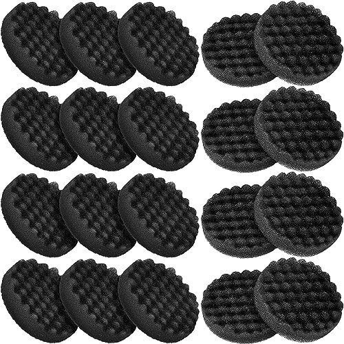 Uiifan 20 Packs Aquarium Filter Pads Bulk Compatible with Fluval Fx4/ Fx5/ Fx6 Canister Filter Media Replacement Parts Compatible with Fx4 Replacement Foam Pads Sponge Aquarium Accessories, Black