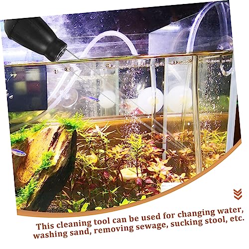 balacoo 3sets Professional Fish Tank Manual Aquarium Siphon for Easy Waste Removal Dropper for Washing No Power Required for Tanks