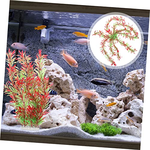 1pc Artificial Aquatic Plant Decor for Aquarium Faux Water Grass Ornament Landscape Decoration for Fish Tanks Vitality and Provides Hiding Spots for Fish