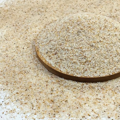 FANTIAN 5 lbs Aquarium Silica Sand. 0.4-0.8 mm Mini Gravel Substrate for Fish Tank, Plants Potted, Fire Pits, Candle, Vase Filler and Crafts - color: Beige, size: 5 LB