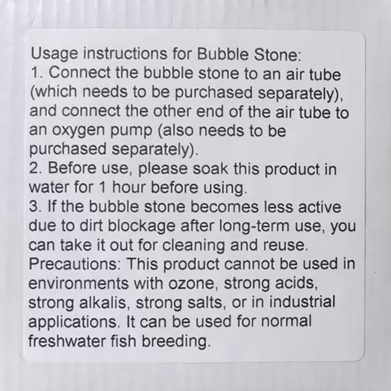 SLOCME 4 Inch Aquarium Air Stone 2 Pack – Round Oxygen Diffuser with Suction Cups, Produces Fine Bubbles for Fish Tank, Hydroponics & Aquatic Plants