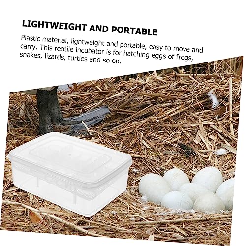 DOITOOL Egg Hatchery Tray for Reptiles Gecko Incubator Box Professional Reptile Egg Incubator