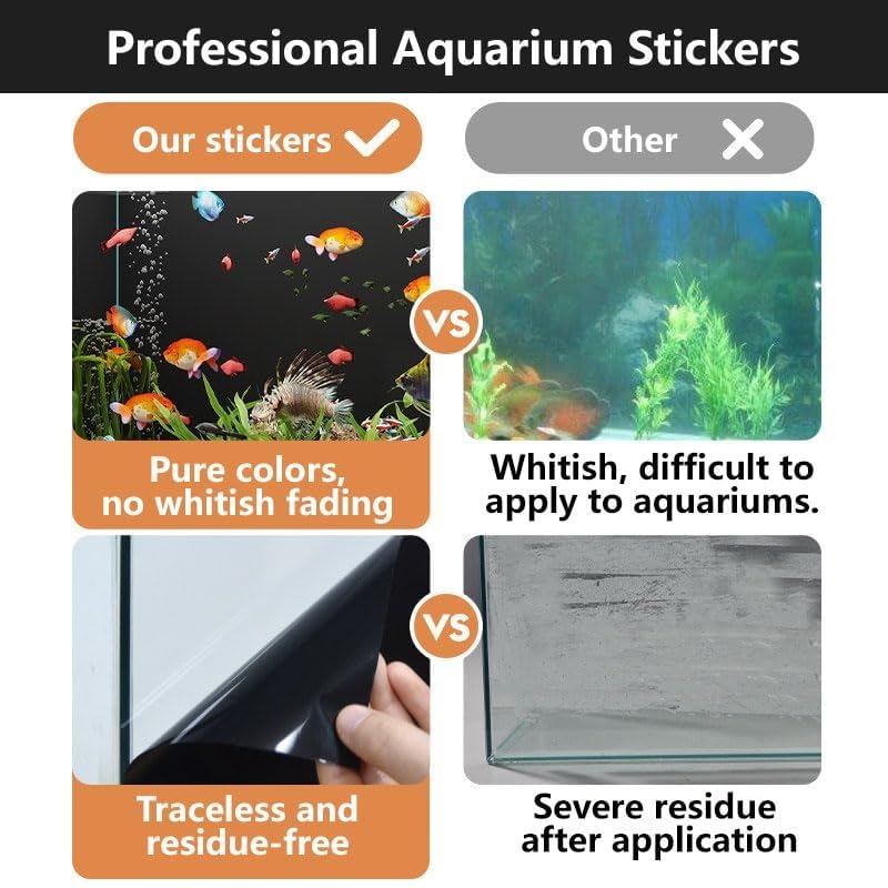 Black Matte Aquarium Background, Static Cling Opaque PVC Fish Tank Backdrop, No Glue, Reusable, Easy to Trim, Bubble-Free for Aquariums & Terrariums(30x300cm) - size: 30x300cm