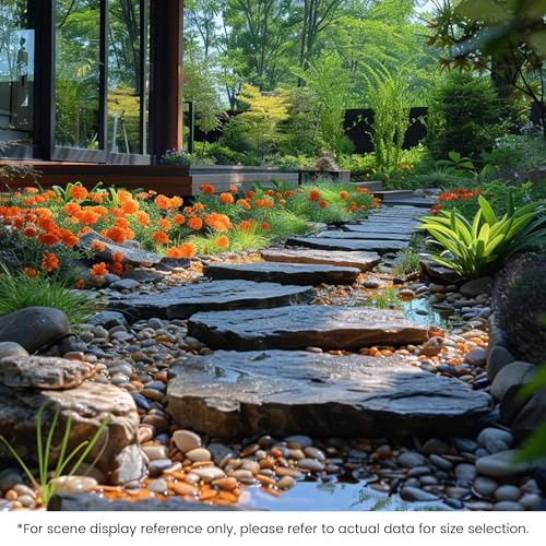 SIDONG 20 LB Mixed River Rocks, 0.4-1.2 Inches Highly Polished Pebbles for Indoor Plants, Decorative Stones for Plants, Fish Tank, Vases, Home Décor, Crafting, Garden Landscaping - color: Mixed, size: 20 lbs,0.4-1.2inch