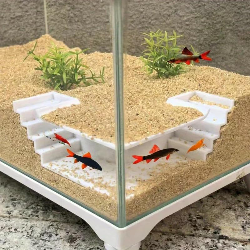 Aquarium Undergravel Fish Tunnel Cave (White, Style 1) - color: White, style: Style 1