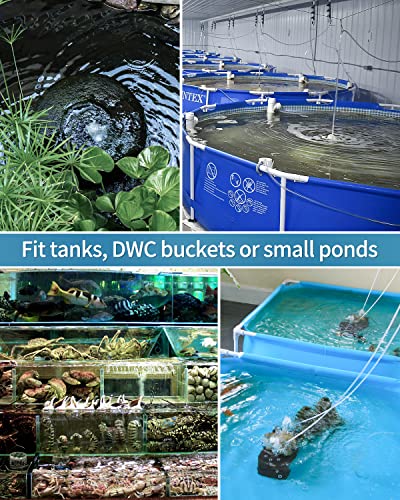 Pawfly Aquarium Hemispherical Air Stone for Air Pump Fish Tank Air Stone Disc Bubbler Round Micro Bubble Release Tool Oxygen Diffuser for Fish Tanks Buckets Small Ponds and DWC System