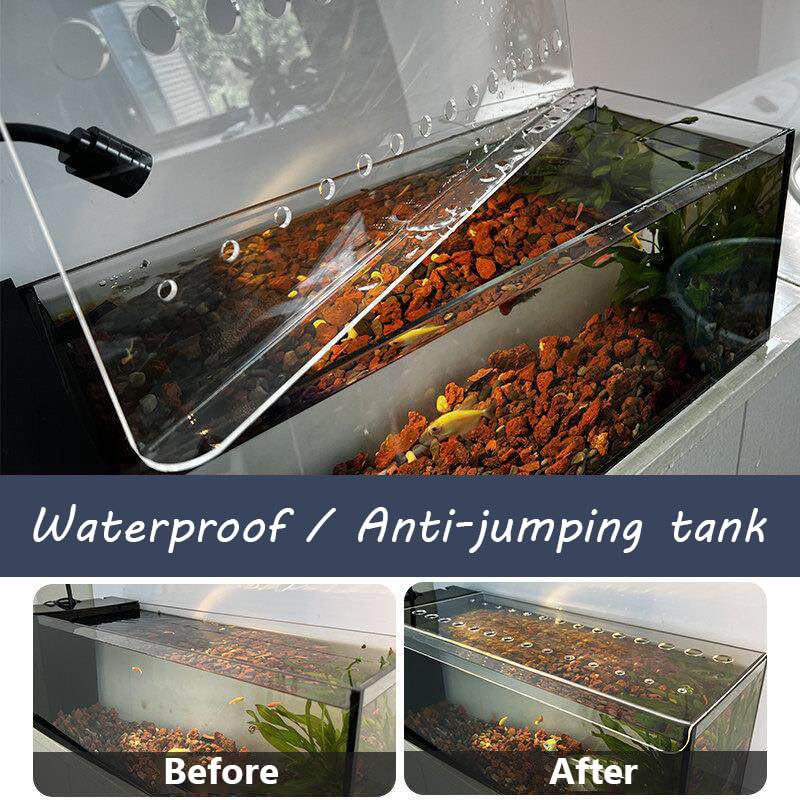 Turtle Tank Cover, Cuttable Betta Fish Tank Lid, 3/4/5mm Thick Reptile Tank Lid, Anti Jump Fish Tank Cover
