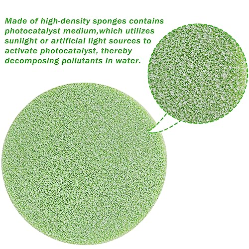 Poweka Phosphate Reducer Filter Pads, Compatible with Fluval FX4/FX5/FX6, 6 Count, Green, Aquarium Filter Accessories - color: green
