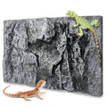 17.7x11.8in Rock Terrarium Background,3D Reptile Tank Background Board,Amphibian Stereo Backdrop Wall,Lizard Snake Gecko Spider Turtle Fish pet silo Background Decorative Panel(Grey) - color: grey-17.7"*11.8"（1pcs）