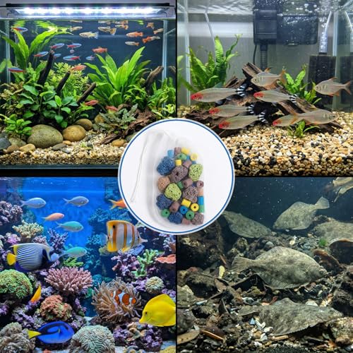 3Pcs Aquarium Filter Media Bag, Fine Mesh Aquarium Media Bag with Drawstring, Reusable Purigen Bags for Aquariums Fish Tank Rock Gravel Charcoal