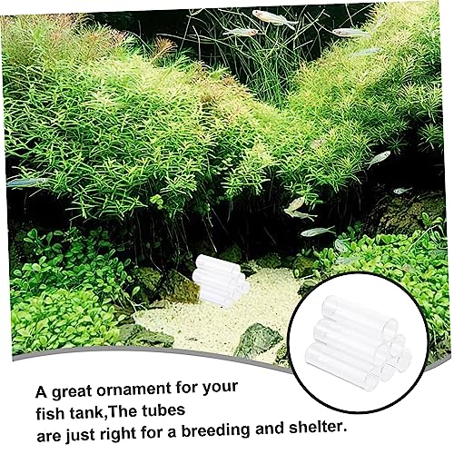 6-Tube Aquarium Acrylic Crystal Shelter House for Small Shrimp Small Fish-Shrimp Habitat, Breeding Tube Hiding Cave Hideaway, Encourage spawning