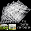 4 Aquarium lid Hood Fish Tank top Cover Terrarium lid Plastic Grid Panel Egg Crate Grate 6 Aquarium Glass Cover Board Clip