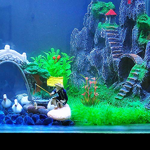 Ornament Aquarium Green Fish Tank Landscape Decor Plastic Water Grass Artificial Plant