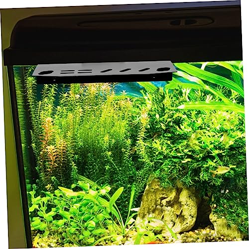 Kisangel Aquarium Tool Holder for Fish Tank Scissor Storage Rack Multiple Slots for Aquatic Plant Maintenance Lightweight and Organizer Easy Installation for Aquatic Tools