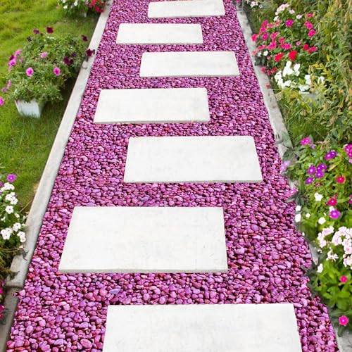 Hygloss Products Craft Rocks, Mini Stones for Art Projects - Bag O' Gravel, Neon Purple, 5 lb - color: Neon Purple, size: 5 lb, style: Gravel