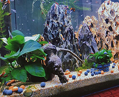 MEIMEI Ceramic Biological Media for Aquarium Decor - Porous Ornament for Betta Fish Tanks