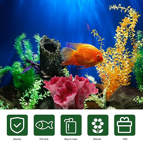 Toddmomy Aquarium Coral Reef Decor Artificial Coral Ornaments Fish Tank Decoration for Fresh and Saltwater Tanks 2.75X2.36X1.96 Inches Safe Polyester Resin - size: 1pc