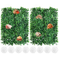 PINVNBY 2 PCS Hermit Crab Climbing Toys Hermit Crab Climbing Wall with Suction Cups Plastic Faux Grass Mat Hermit Crab Accessories for Hermit Crab Tank Decor (24 x 16 Inch)