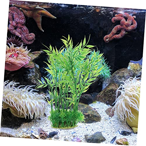 UPKOCH 2Pcs Compact Decorative Aquarium Plant Realistic Fake Plant for Desktop Aquarium Decor for Fish Tank Landscaping Durable Design Creates Unique Artistic