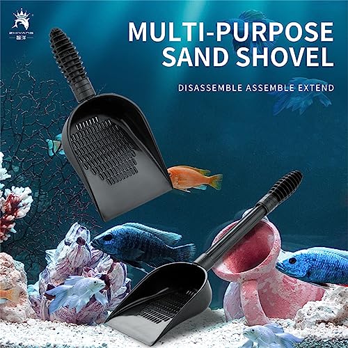 Sand Shovel, Gravel Sand Shovel for Fish Tanks Sand Scooper Cleaning Tool Aquariums Cleaner