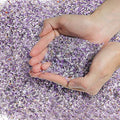 T4U Tumbled Chips Stones Crushed Crystal Quartz 1 LB, Irregular Shaped Gravels Pebbles Healing Stones, DIY Smoothed Rock for Potted Plant,Resin Art,Vase Fillers Aquarium Gravel Rocks (Amethyst) - color: #1 - Amethyst, size: 1 LB