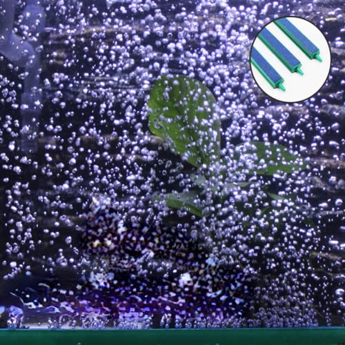 Saim Air Bubble Stone Hydroponic Fish Tank Air Stone Bubble Release Diffuser Bar for Fish Tank Aquarium Pump Green & Blue - size: 12 inch