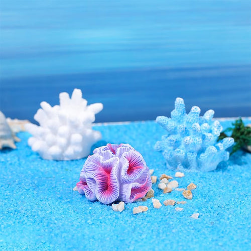 14 Pcs Mini Artificial Coral Plant for Aquarium Decorations, Fake Fish Tank Ornament Decor Multicolor Ocean Coral Reef Decoration Figurines for Betta Fish Tank Aquarium Landscape