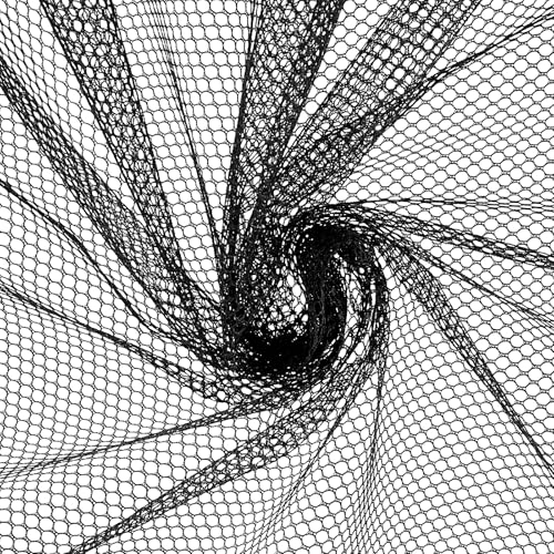 Black Netting Mesh Fabric for Sewing 29.5 X 59 Inch Soft Mesh Netting Fishnet Fabric Slightly Stretchy Weave Net for Sew in Crafts Backpack Pocket Nettings Bag Shopping Bag and Nettings Clothes