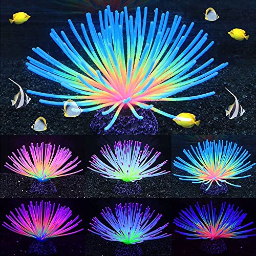 Fish Aquarium Decor Plant Underwater Landscape Fish Tank Ornaments for Home(Multicolor-S)