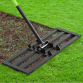 Seeutek Lawn Leveling Rake, 30” x 10” Lawn Leveler with 6.5FT Handle Rakes for Lawns, 0-180° Adjustable Ground Leveler Tool for Yard, Level Soil Sand Dirt Surfaces - size: 30"*10"