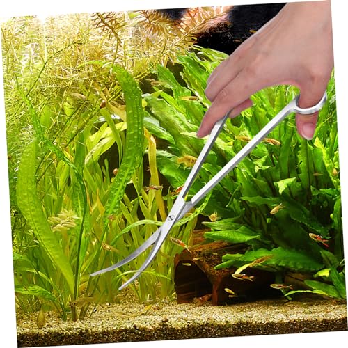 HANABASS 1set Aquascaping Tools Tweezers Scissors and Scraper for Aquarium Plant Maintenance and Fish Tank Cleaning