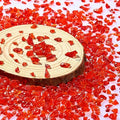 Red Irregular Broken Glass, DIY Process Glitter Crystal Chips, Bulk Transparent Chips 2-4mm Glitter, Used for Filling Resin Art Vases and Making Pastel Paintings (100g) - color: red
