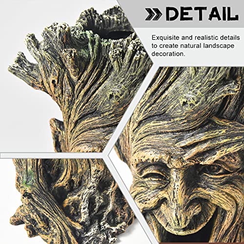 Fish Tank Accessories-Hollow Tree Trunk Aquarium Decorations Disney Aquarium Decorations for Betta Hideout Caves Large Aquarium Décor Thematic Ornaments - color: Stump B