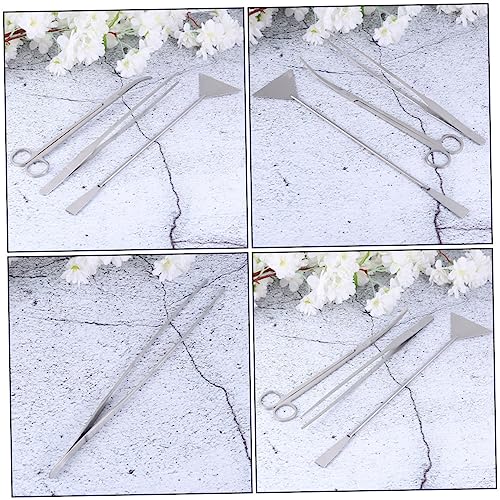 Levemolo Aquascaping Tools 1 Set of Precision Aquarium Cleaning Tools Stainless Steel Safe Storage Pouch