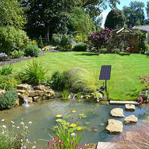 Solar Aquarium Oxygen Aerator Air Pump, Fishing Aerator with Pipe Air Bubble Stones for Garden Fish Tank Pool Pond