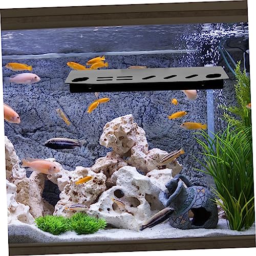 Yardwe Aquarium Tool Holder Organizer for Maintenance Scissors and Tweezers Storage -Mounted Fish Tank Accessories and Convenient Cleaning