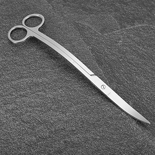 Semme Stainless Steel Plant Scissors for Aquarium Fish Ergonomic and Effortless Trimming Tool (wave cut) - size: wave cut