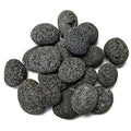 Midwest Hearth Natural Tumbled Lava Stones for Gas Fire Pit and Fireplace | Medium (1"–2") | Smooth Round Volcanic Rock | 10 Lbs - size: Medium (1" - 2")