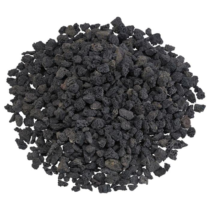 American Fireglass Small Lava Rock, 1/8" - 1/2" | Use in Fireplace, Fire Pit or Bowl | Outdoor & Indoor Volcanic Rock for Natural Gas or Propane Fires | Decorative Landscaping | 10 lb Bag - size: 1/4 Inch to 1/2 Inch Thick x 10 Pounds